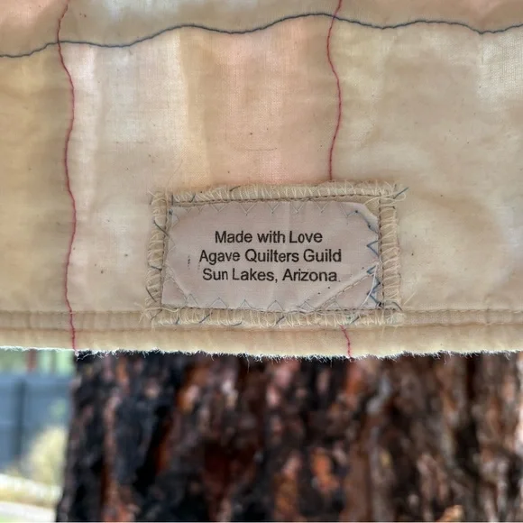 2T/3T Vintage Patchwork Quilted Hoodie with Navy Sleeves - Picture 7 of 7